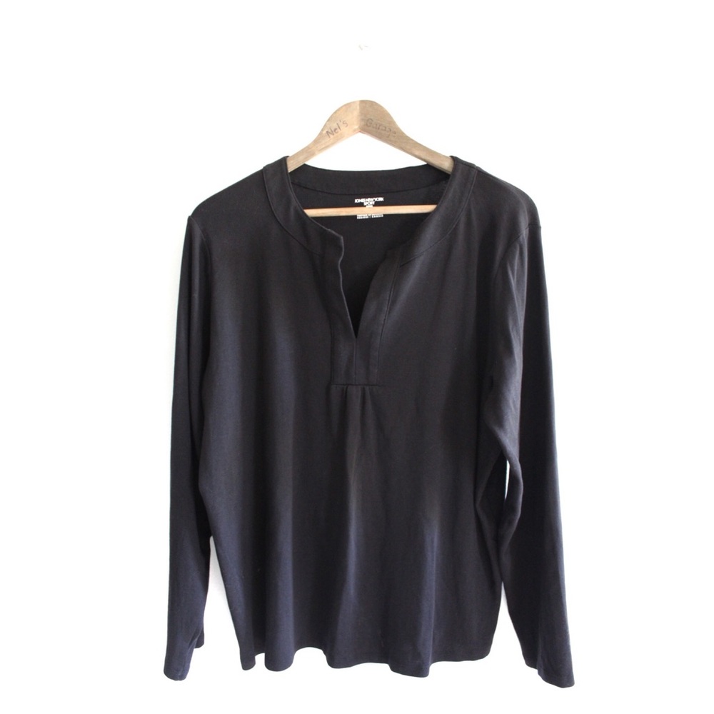 Jones New York Sport Black Long Sleeve Top 2X Preowned